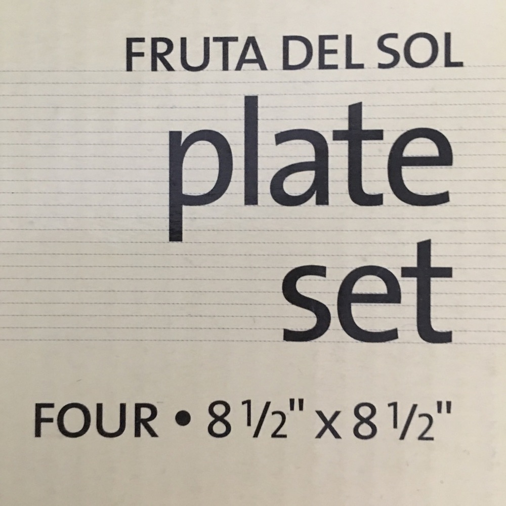 Fruta Del Sol Ceramic Plate Set | 4 Plates - Picture 3 of 8